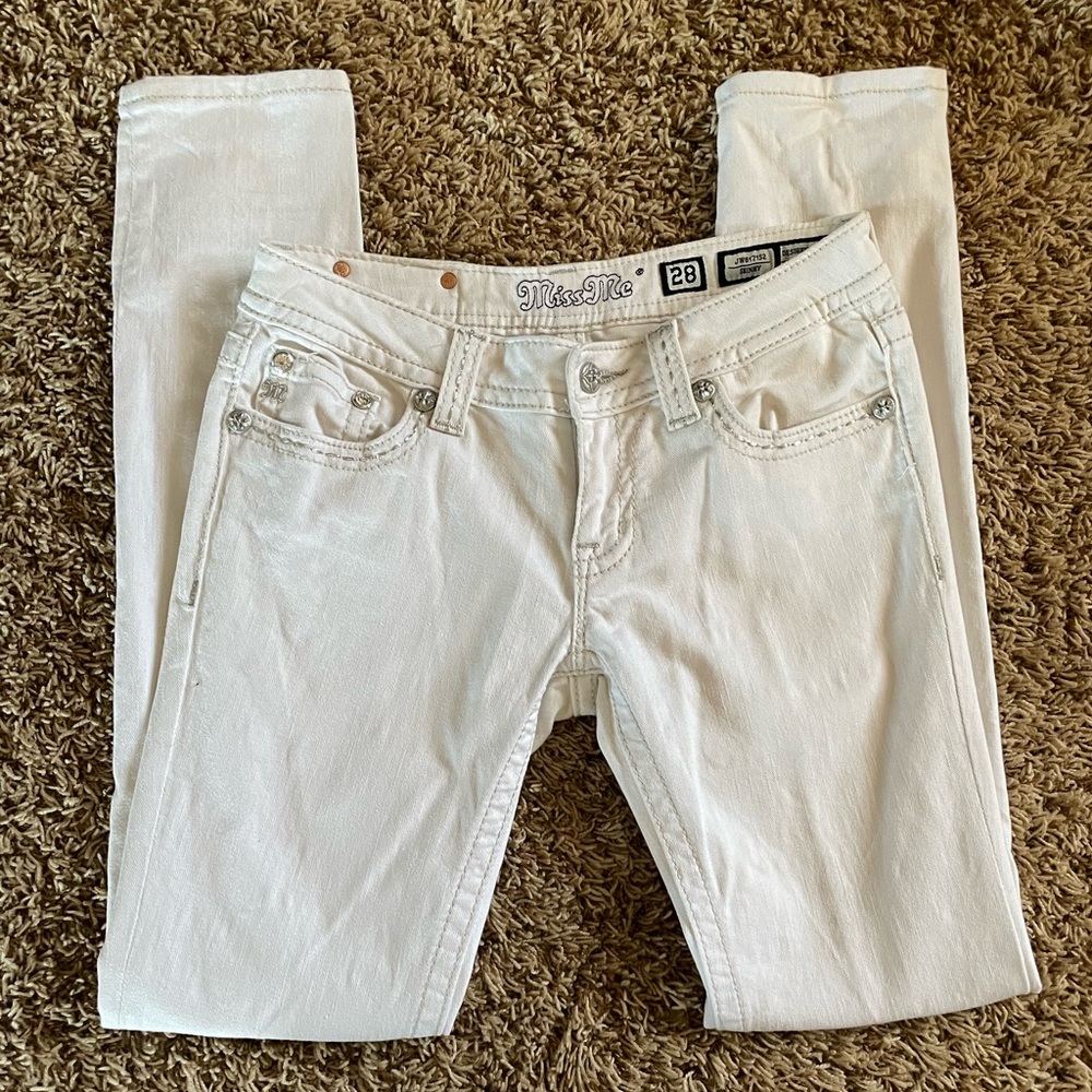 Missme white skinny